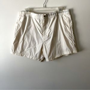 Men's Solid & Striped Swim Trunks L